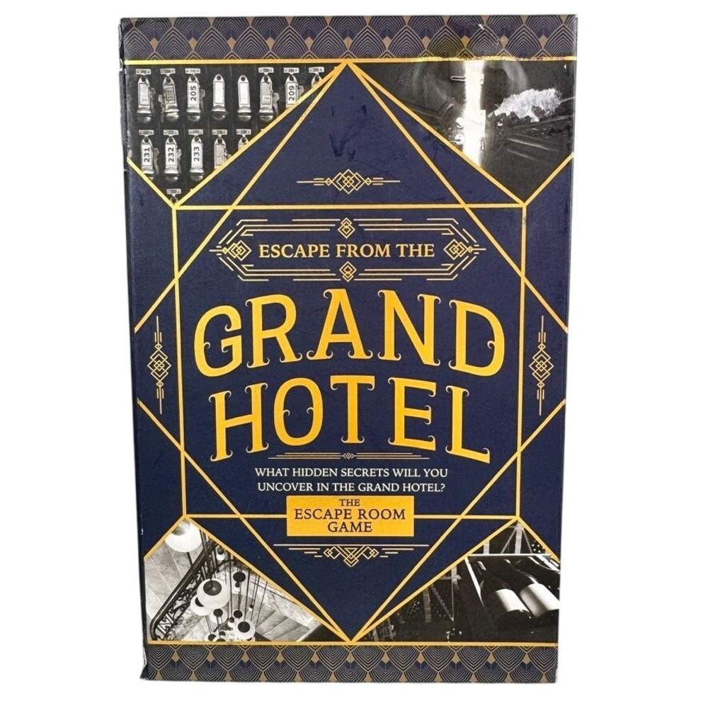 Professor Puzzle Escape From‎ The Grand Hotel Mystery Board Game 2021 Art Deco